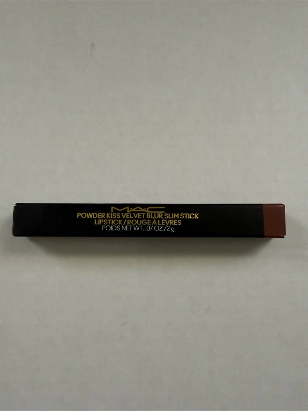 MAC Cosmetics Powder Kiss Velvet Blur Slim Stick Lipstick - Nutmeg